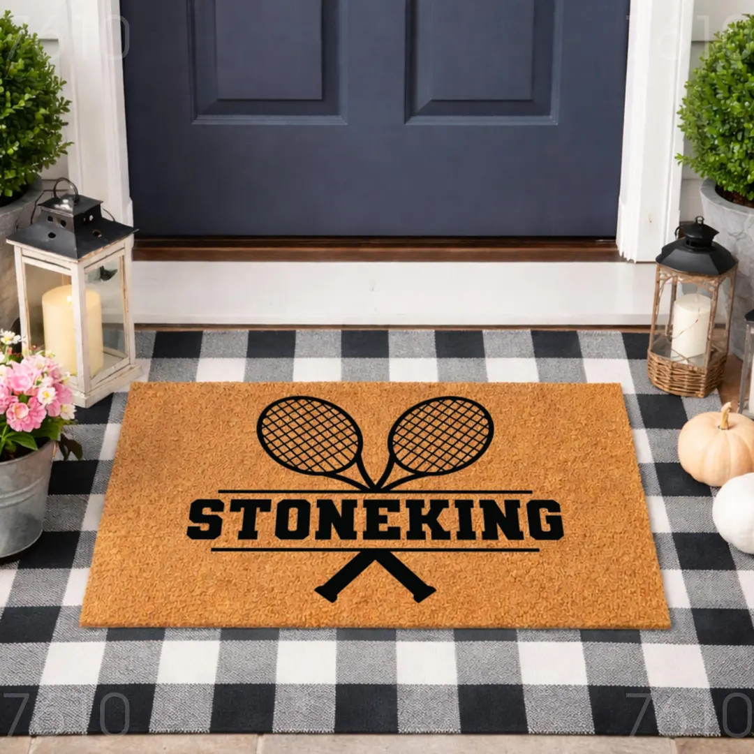 Doormat Tennis Last Name Welcome Mat - Unique Gift - Housewarming Gift - First House - Door Mat -... | Etsy (US)
