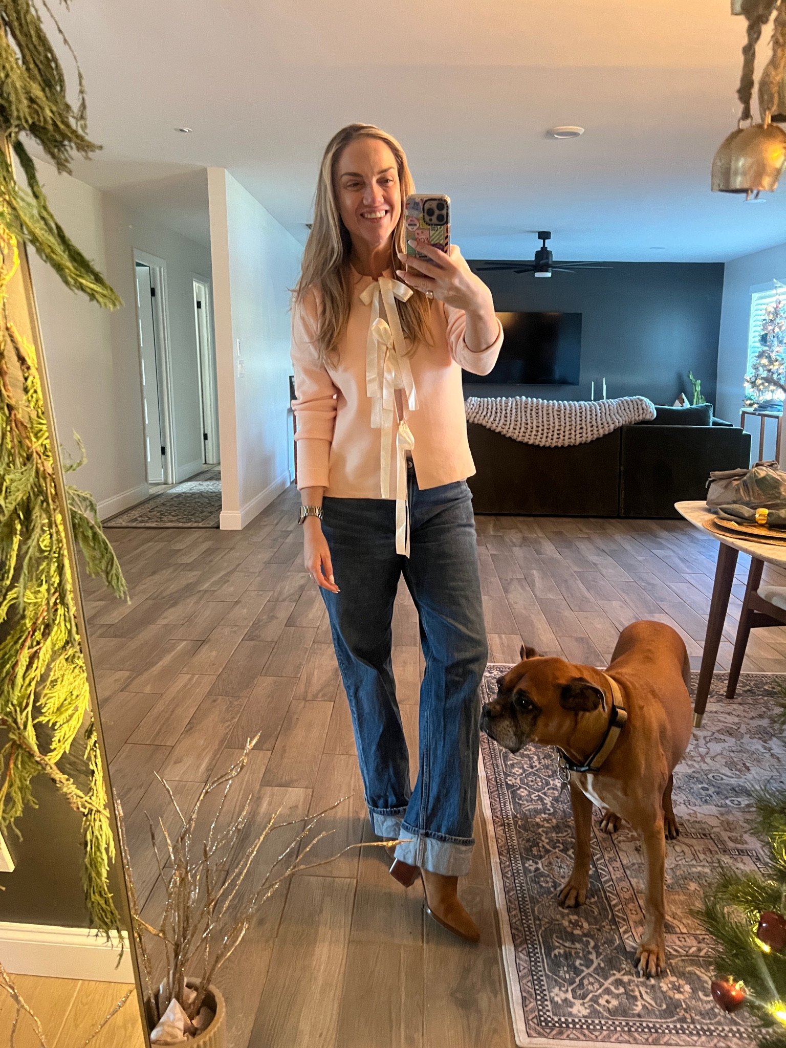 Loving this peach tie front sweater 

#LTKFindsUnder100 #LTKMidsize