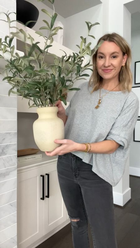 Faux olive plant from Target! A Pottery Barn look for less vase. 

#LTKSaleAlert #LTKHome #LTKStyleTip