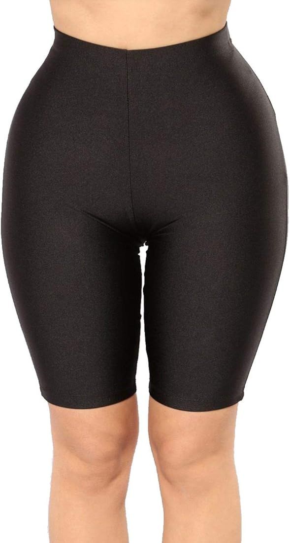 PESION Women's Active Biker Yoga Shorts/Pants, Sexy Spandex Boyshort | Amazon (US)