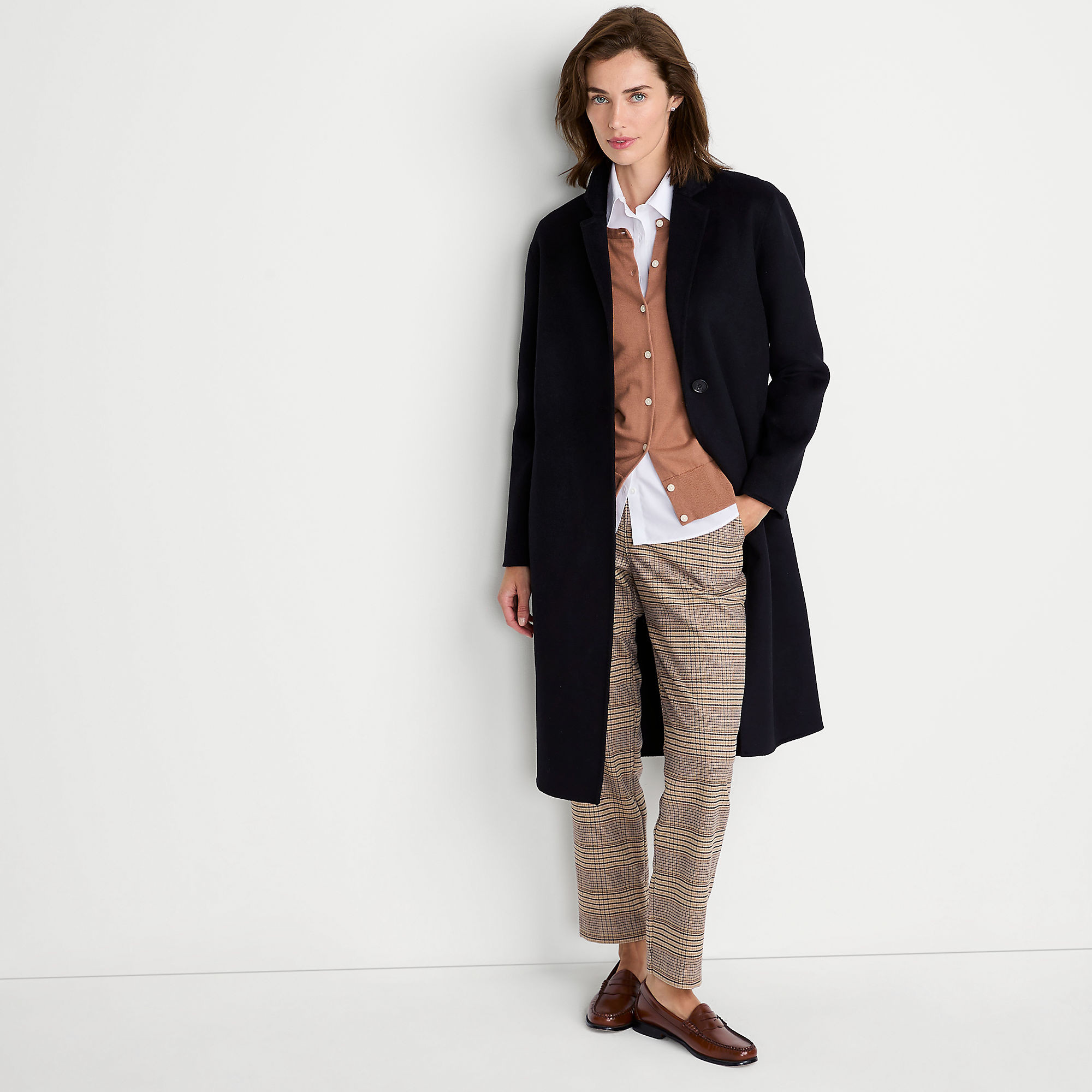 Women's Petite Wool Blend Top Coat | Lands' End (US)