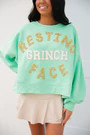 RESTING GRINCH FACE PULLOVER | Judith March