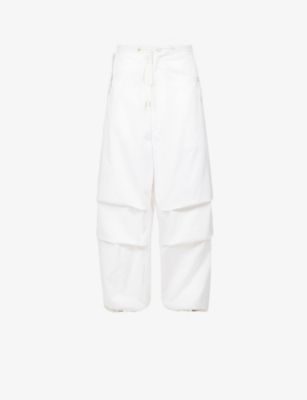 Relaxed-fit mid-rise cotton-twill parachute trousers | Selfridges