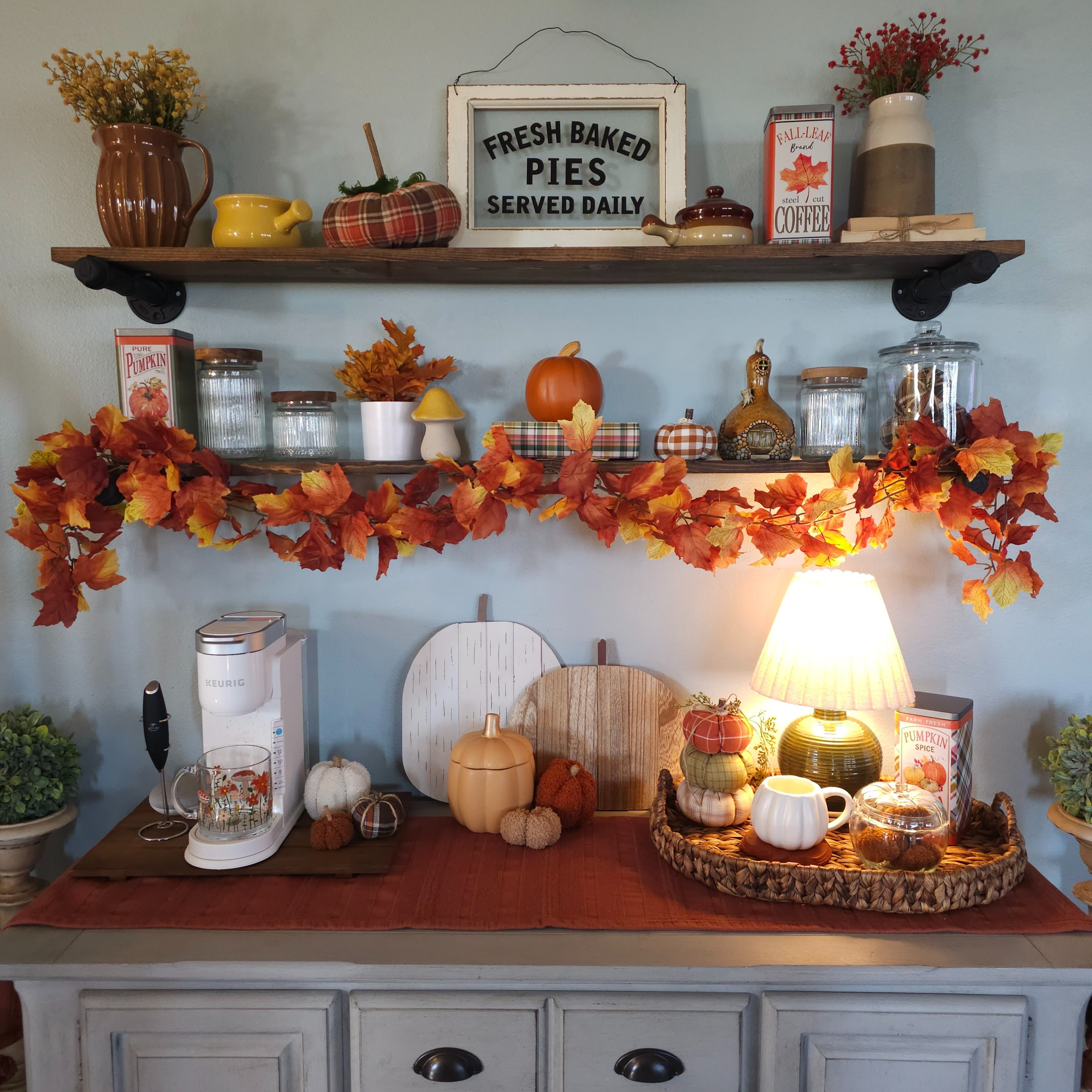 Fall coffee bar Autumn decorCozy decor

#LTKFallSale #LTKSeasonal #LTKHome