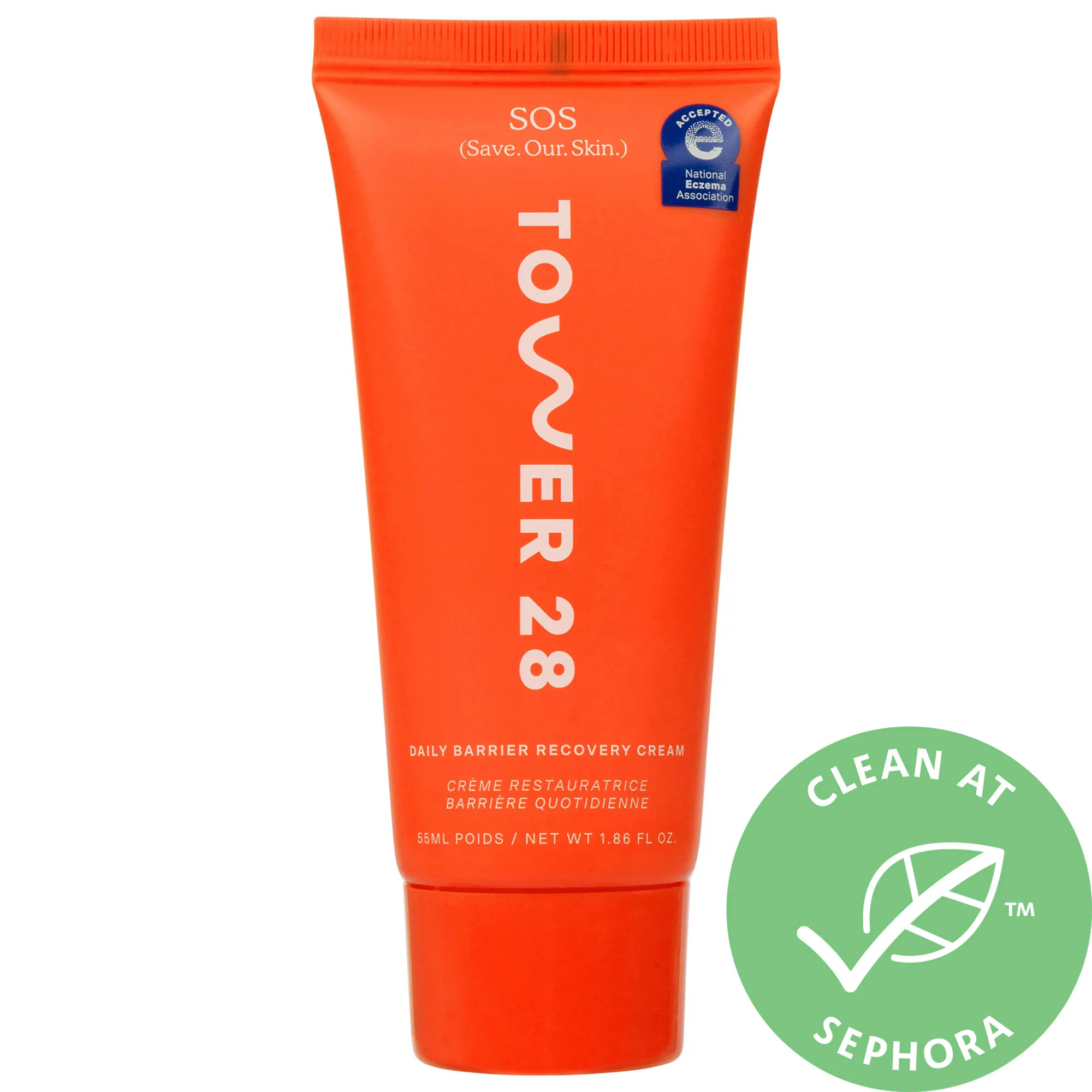 Tower 28 Beauty SOS Daily Skin Barrier Redness Recovery Moisturizer 1.86 oz / 52.73 g | Sephora (US)