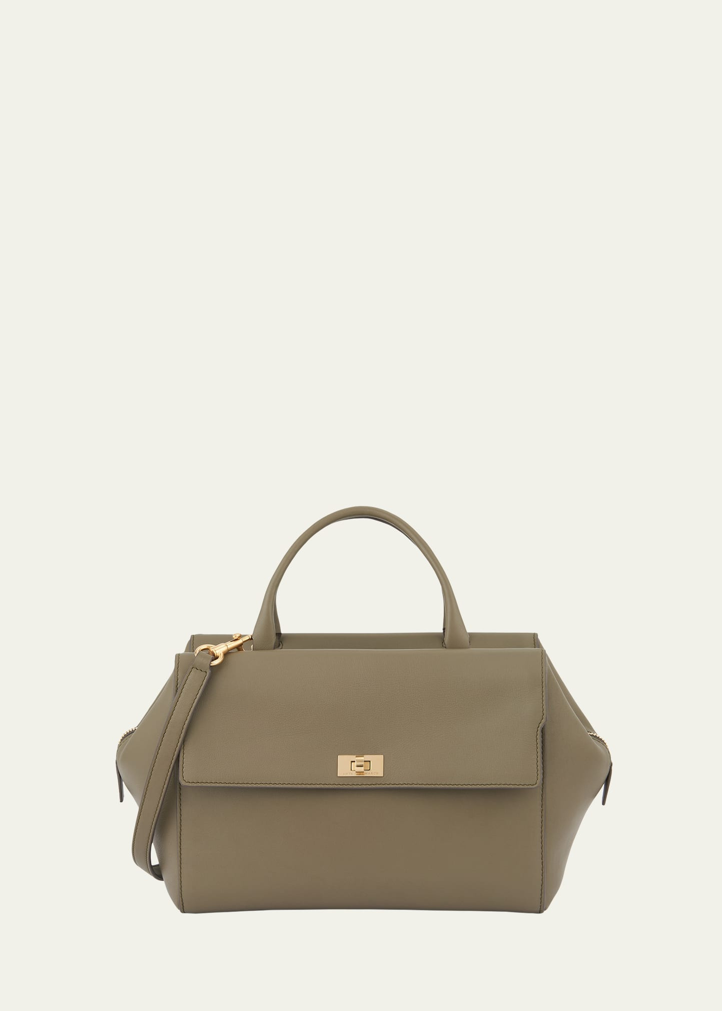 Anya Hindmarch Seaton Zip Leather Satchel Bag | Bergdorf Goodman