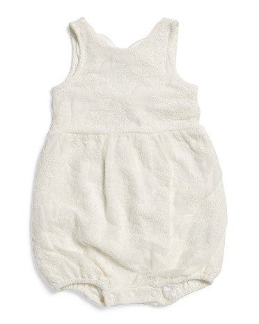 Infant Girls Cloud Romper | TJ Maxx