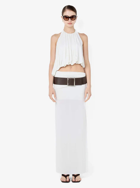 CADENCE RACER MAXI DRESS - SNOW | Bec & Bridge (Global)