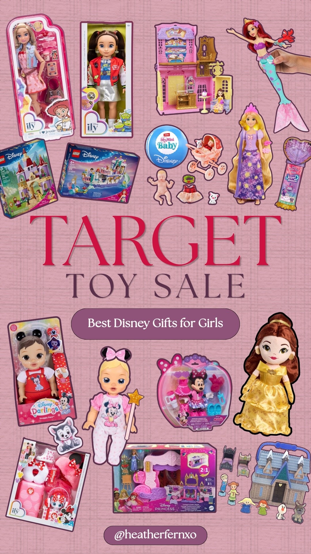@Target Toy sale happening NOW 🎯‼️ $10 off $40 ‼️ I rounded up the best Disney toys for girls of all ages! @Target has so many exclusive Disney toys so it’s our favorite to shop! 

#target #disney #toys #girls #sale #giftguide #doll #kids #toddler #mom