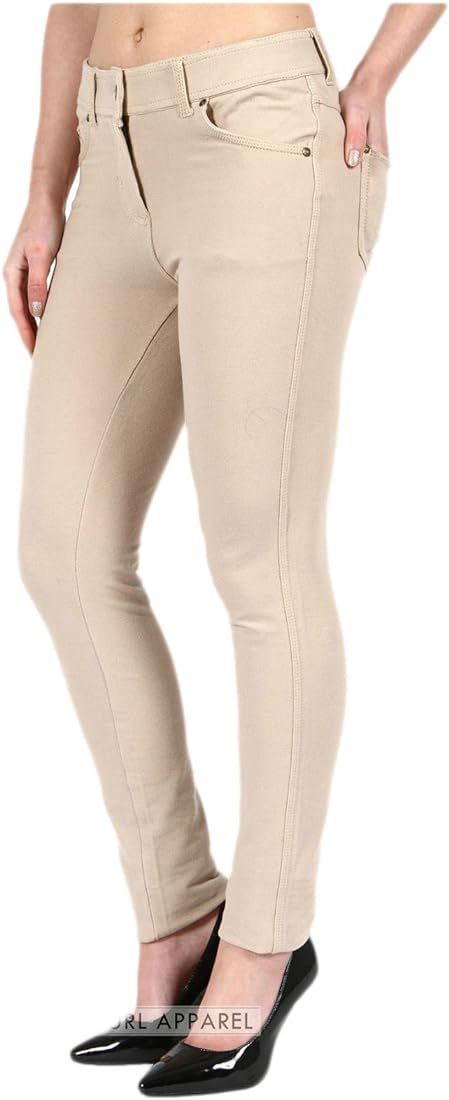 FATAL FASHION Ladies Skinny Coloured Zip UP Jeggings Stretch Trouser Jeans Leggings Sizes 8 10 12... | Amazon (UK)