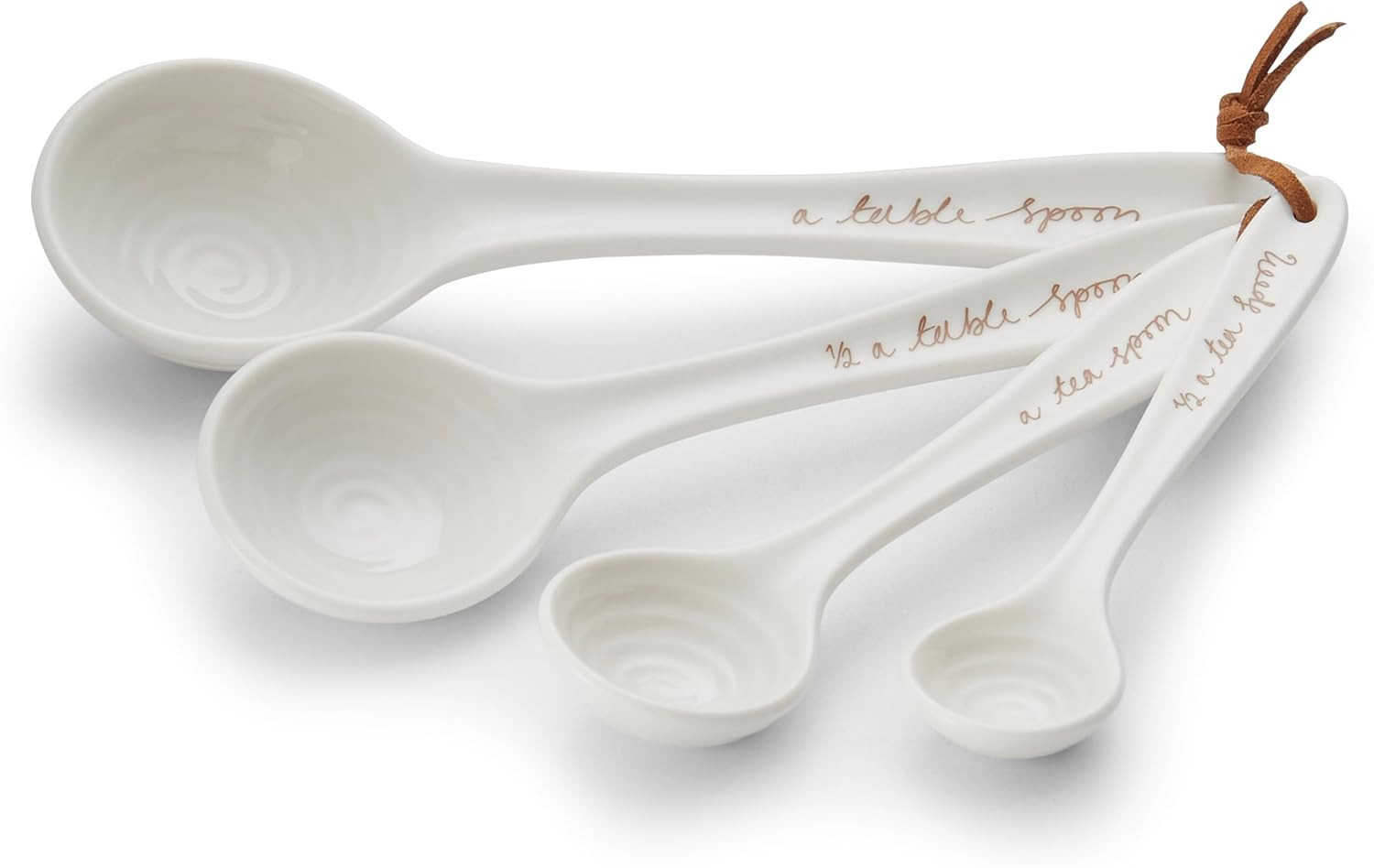 Portmeirion Sophie Conran Measuring Spoons, Set of 4 - Fine Porcelain Nesting Utensils with Hand-... | Amazon (US)