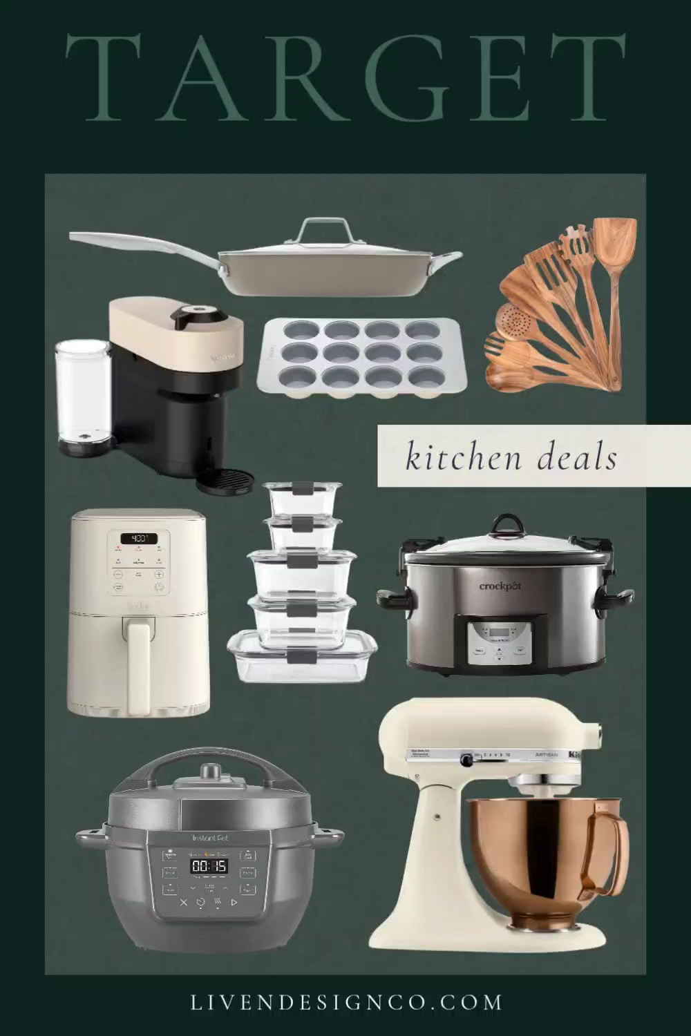 Target black Friday kitchen deals. Gift for cook. Cookware. Food containers. Kitchen utensils. Air fryer. Crock pot. Mixing bowls. Mixer. Gift for baker. 

#LTKCyberWeek #LTKHome #LTKSaleAlert