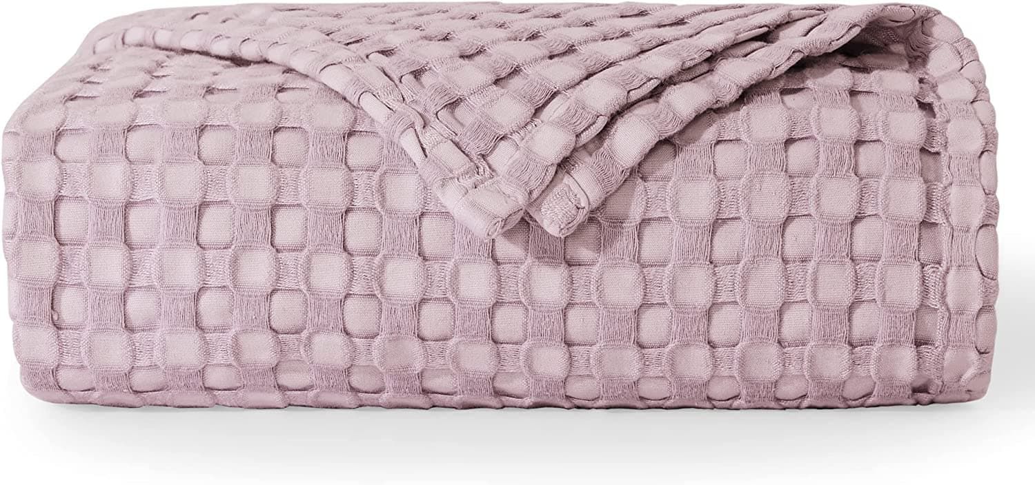 Viscose from Bamboo Waffle Weave Blanket | Bedsure
