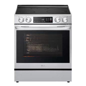LG 30-Inches 4 burners 6.3-Cu. Feet 6.3-Cu. Feet / Air Fry Convection Oven Freestanding Single In... | Lowe's