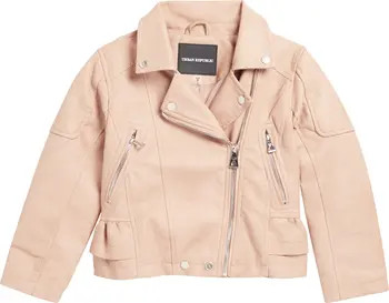 Urban Republic Kids' Faux Leather Ruffle Jacket | Nordstrom | Nordstrom