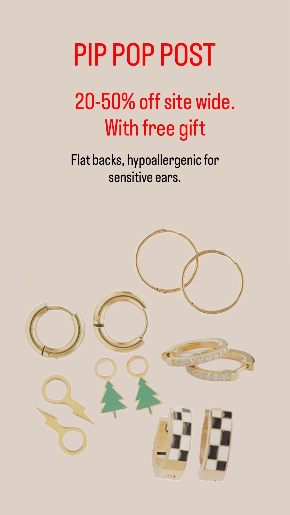 Our favorite hypoallergenic earrings with screw on flat backs are on Sale. 20-50% off sitewide 

#LTKHoliday #LTKKids #LTKCyberWeek