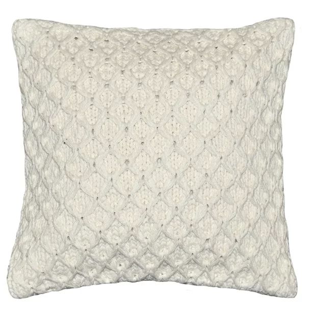 Better Homes & Gardens Sweater Knit Decorative Throw Pillow, 17" x 17", Ivory - Walmart.com | Walmart (US)
