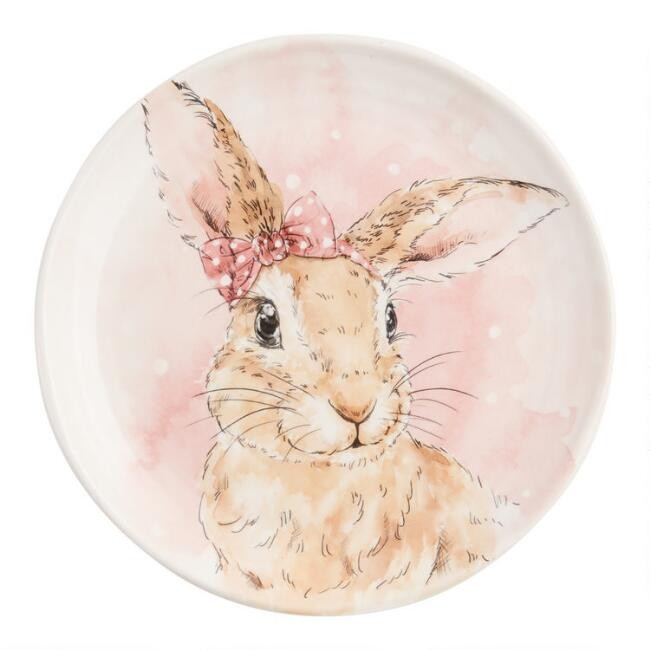 Pier Place Easter Bunny Salad Plate | World Market