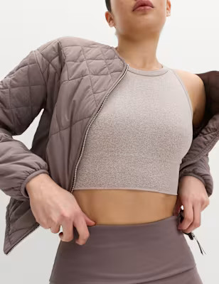 Round Neck Seamless Fitted Crop Top | Marks and Spencer US