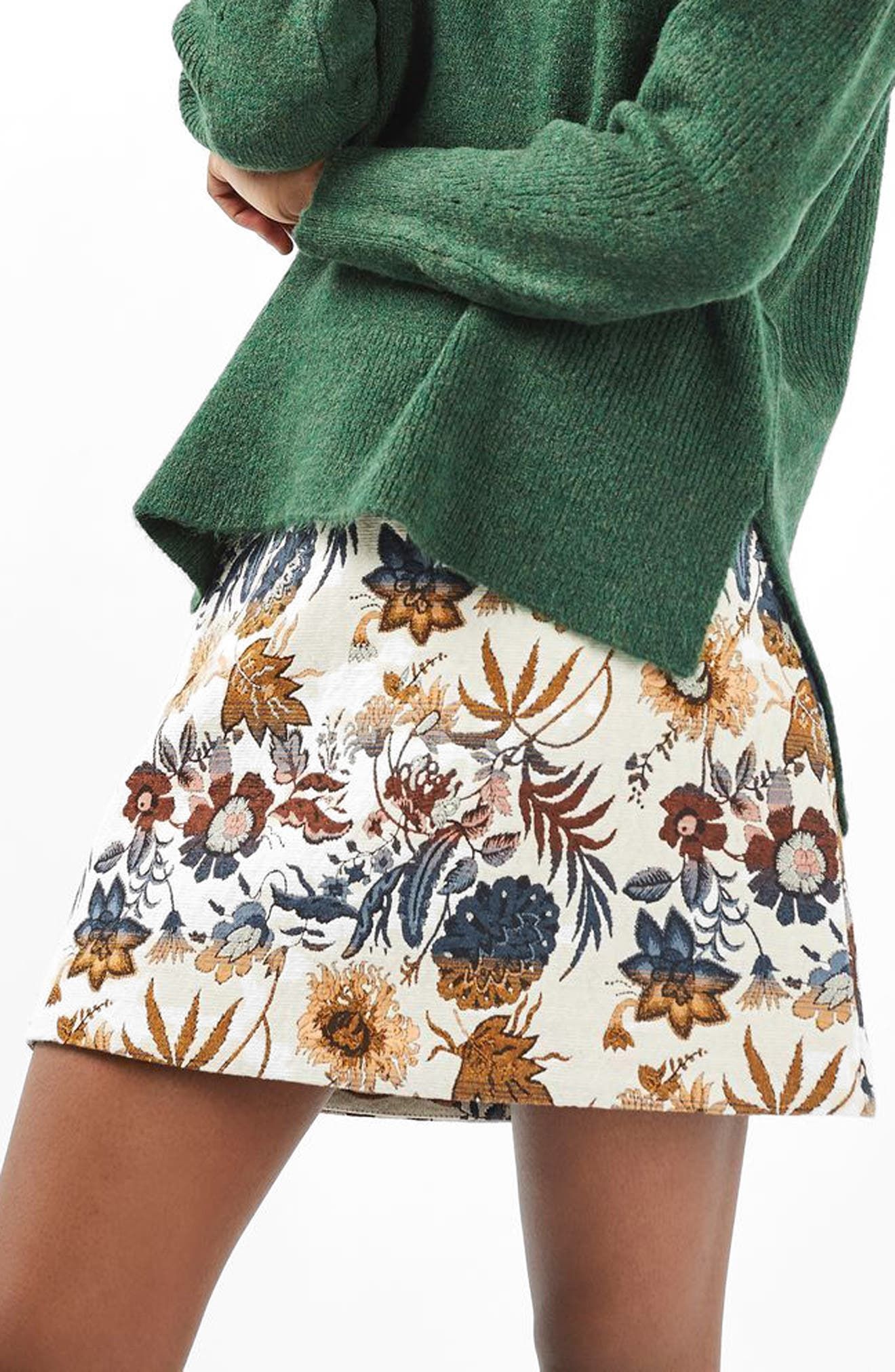 Pressed Flower A-Line Skirt | Nordstrom