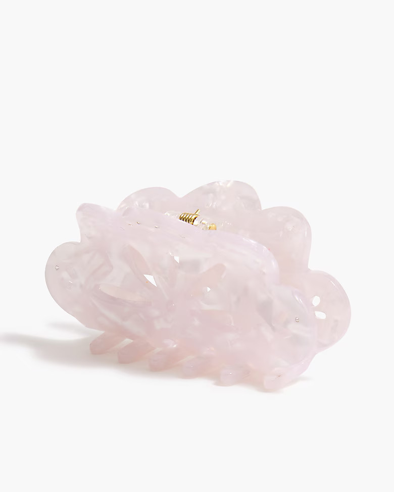 Floral perforated claw hair clip | J.Crew Factory