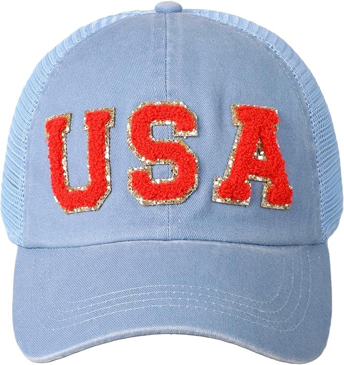 MIRMARU Women’s Baseball Caps Distressed Vintage Patch Washed Cotton Low Profile Embroidered Me... | Amazon (US)