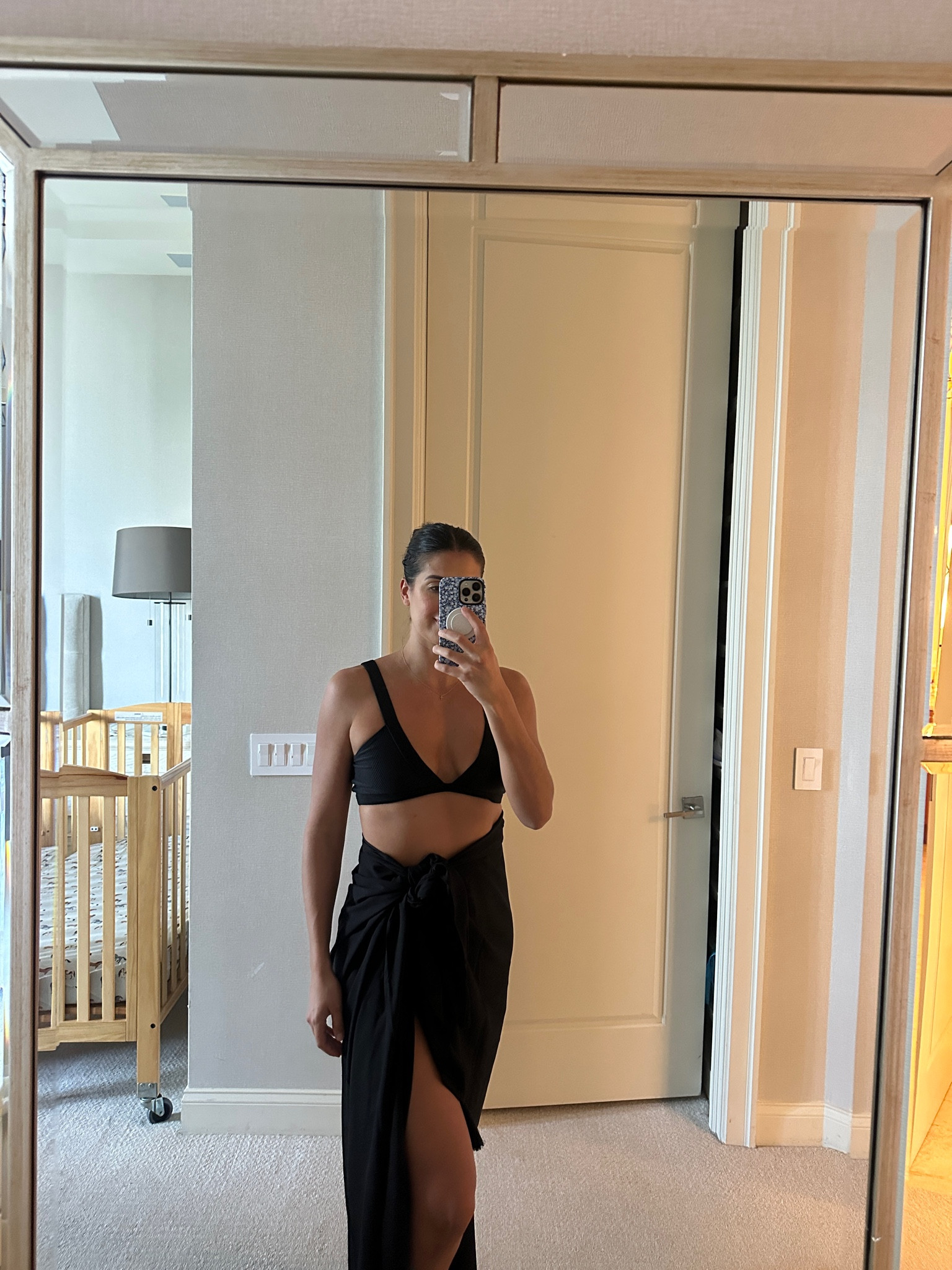 Black bikini, revolve style, black sarong

#LTKSwim