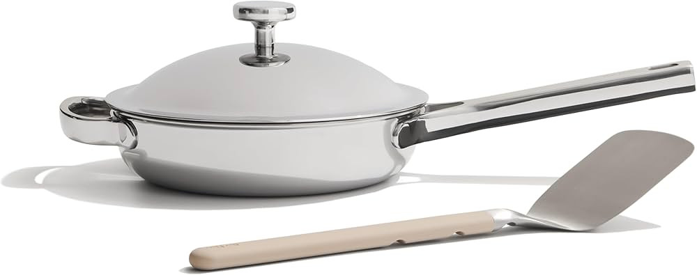 Our Place Titanium Mini Always Pan Pro - 22cm (1.4L) No-Coating Nonstick Skillet | Tri-Ply Titani... | Amazon (UK)