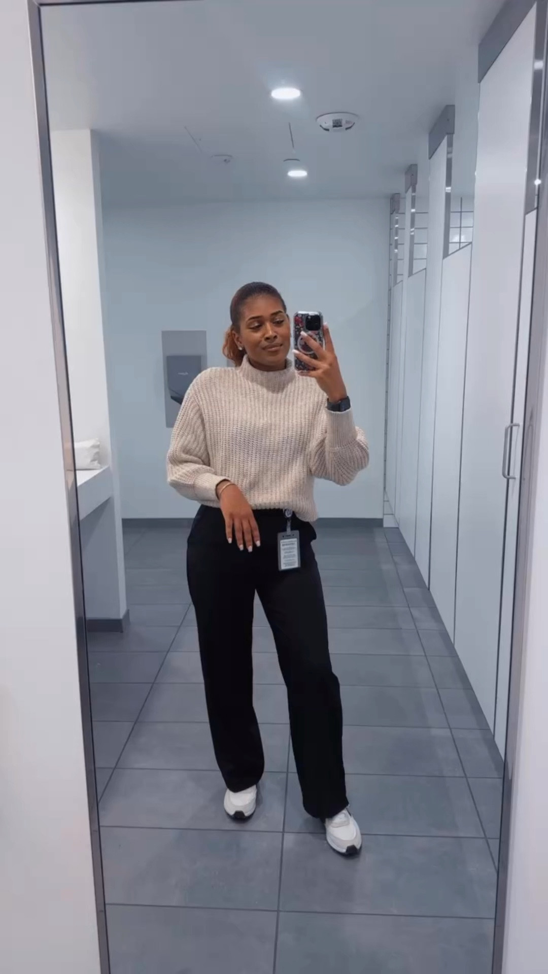 Another Tuesday, another look! ❄️ Slowly becoming obsessed with the dress pants + sneakers combo, and with today being a snow day, it just felt right. Paired it with this super cute mock turtleneck sweater with balloon sleeves (my fave!). It comes in so many colors at H&M, but they’re going fast—snag yours before they’re gone! ✨ #LTKstyle #WinterFashion #CasualChic

#LTKWorkwear #LTKFindsUnder50 #LTKNYFW