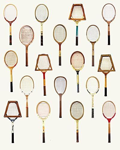 Amazon.com: Vintage Tennis Racquet Art Poster - Tennis Sports (Paper Unframe, 11x17): Posters & P... | Amazon (US)