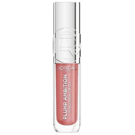 L'Oreal Paris Plump Ambition Hyaluron Lip Oil 24HR Care, Hyaluronic Acid Lip Gloss, Nude Macaron, 0.16 fl oz | Walmart (US)