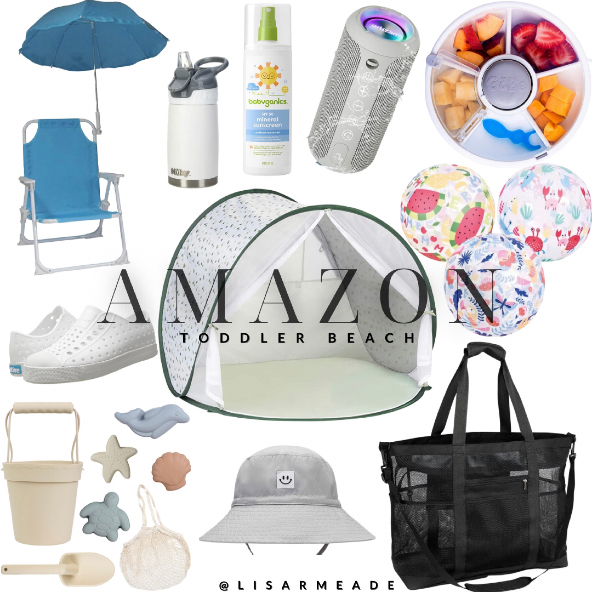 Baby and toddler beach items from my vacation all from Amazon 