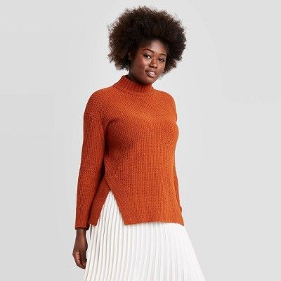 Women's Mock Turtleneck Tunic Pullover Sweater - A New Day™ | Target