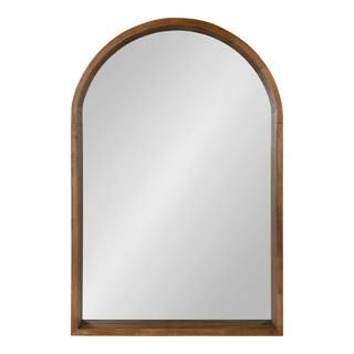 Medium Arch Rustic Brown Classic Mirror (36 in. H x 24 in. W) | The Home Depot