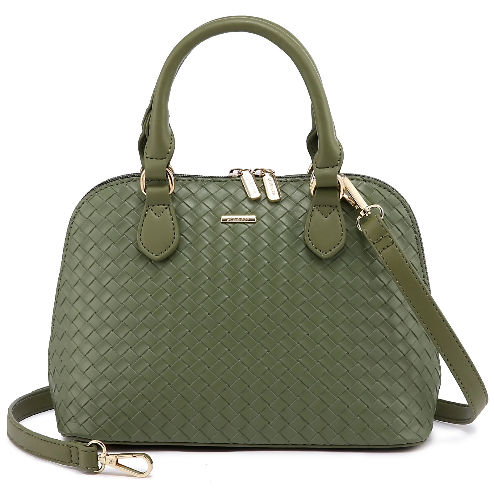 Lovevook Dome Satchel Handbags for Women, Small Crossbody Bags Shoulder Purse with Classic Double... | Walmart (US)