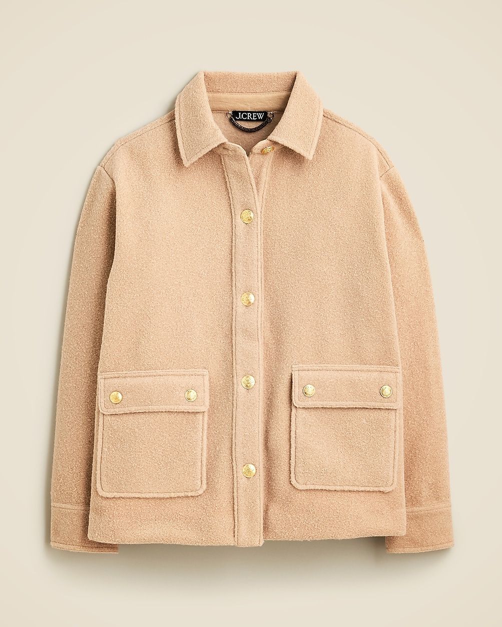 Bouclé shirt-jacket | J. Crew US