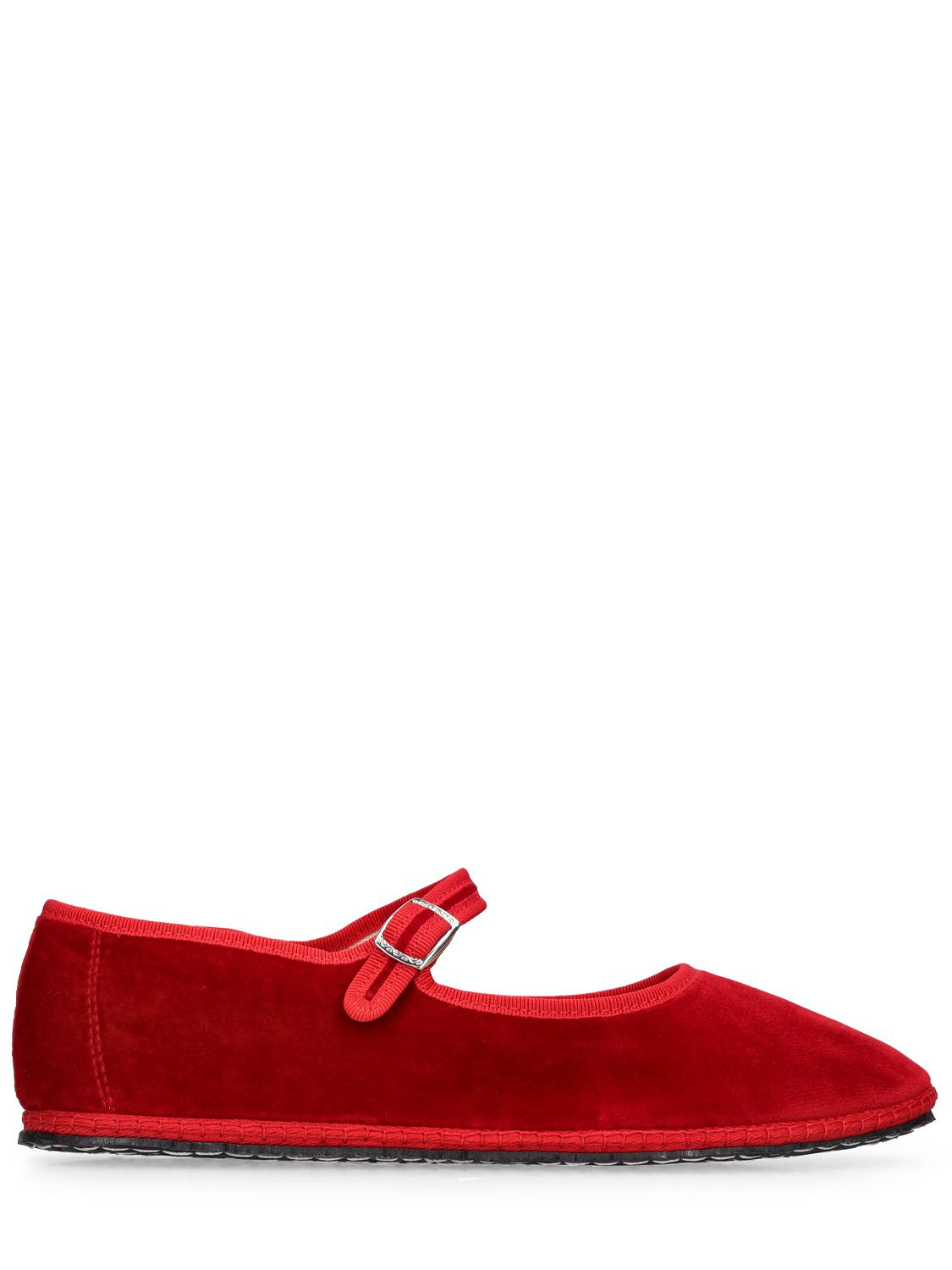 10mm Hohe Mary Jane-loafer Aus Samt | Luisaviaroma