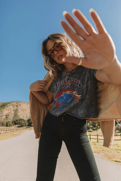 The Steve Miller Band Cotton Cropped Tee | VICI