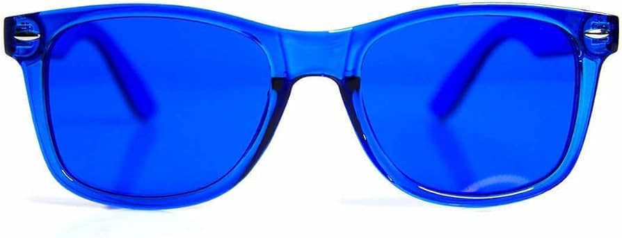 GloFX Blue Color Therapy Glasses Chakra Glasses Relax Glasses | Amazon (US)