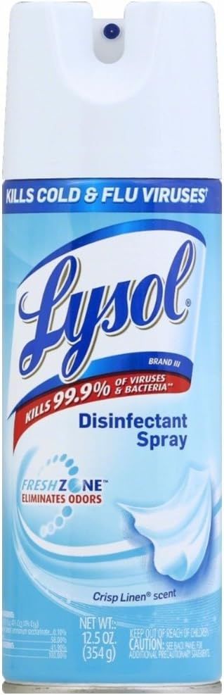Lysol Disinfectant Spray - Crisp Linen 12.5 oz (Pack of 3) | Amazon (US)