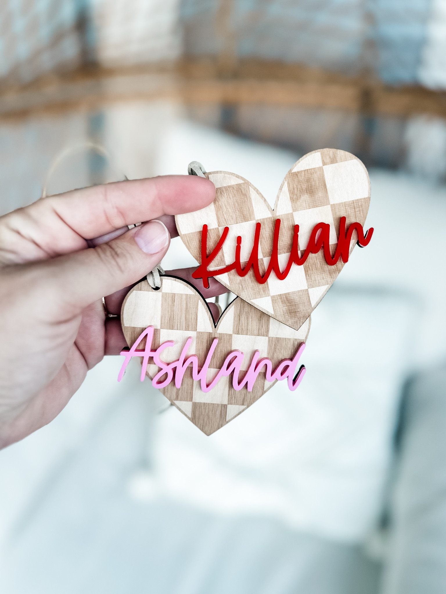 VALENTINE’S DAY NAME TAGS | NAMES FOR LOVE BASKETS | CHECKER WOODEN NAME TAGS | PERSONALIZED VALENTINES #personalizedvalentines #lovebasket #lovebasketnametags #nametags #heartnametags #personalizedgifts #etsyfinds

#LTKGiftGuide #LTKSeasonal #LTKKids