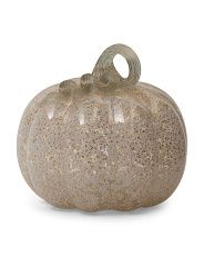 Hand Blown Led Glass Pumpkin | TJ Maxx