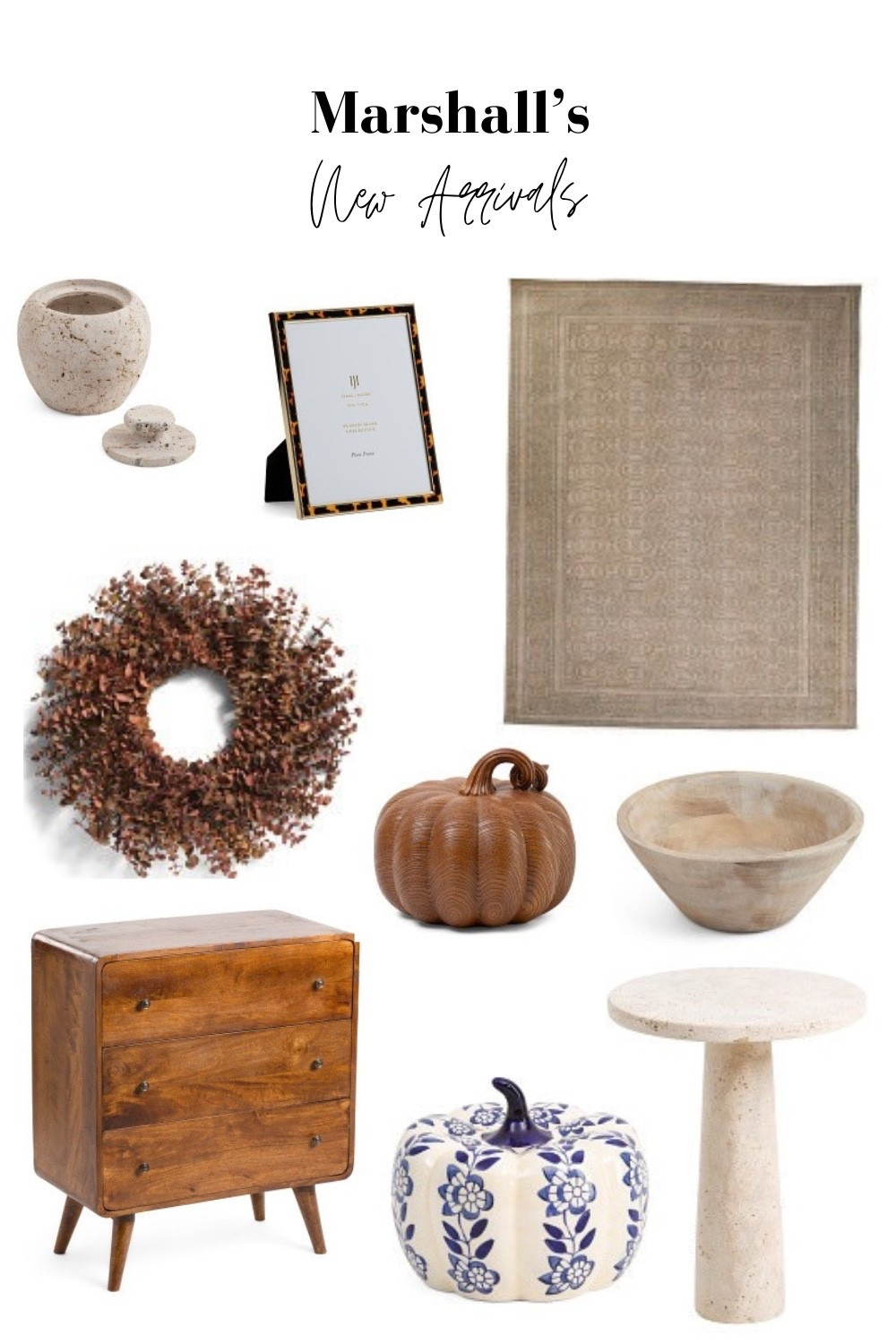 🍂 Just spotted Marshall’s new home décor arrivals — and they’re stunning! From a modern travertine end table to the cutest ceramic pumpkin for fall, these pieces bring designer style for less. Perfect for refreshing your space with affordable luxe vibes this season. 🏡 #MarshallsFinds #HomeDecorOnABudget #FallHomeDecor #DesignerForLess #MarshallsShopping #HomeDecorLovers #CozyFallHome #BudgetFriendlyDecor #MarshallsHaul #NeutralHomeDecor #FallDecorIdeas #MaxxinistaVibes

#LTKHome #LTKSeasonal #LTKautumn