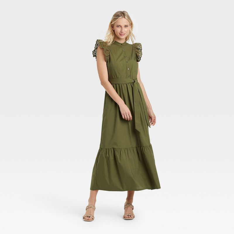 Women's Flutter Short Sleeve Dress - Who What Wear™ | Target