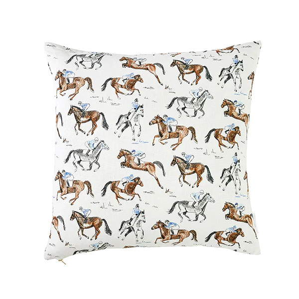 Horse & Jockey Pillow | Caitlin Wilson Design