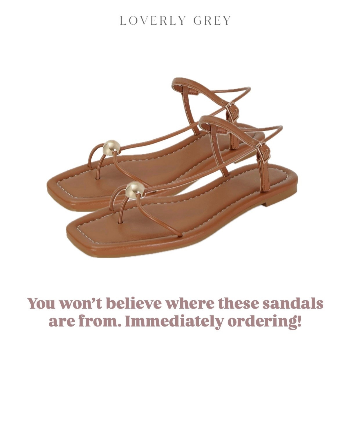 These sandals have such a high end look— without the price tag! The gold hardware accent is so unique and an elevated touch. Perfect for everyday wear & vacation!

Loverly grey, summer spring sandals, vacation strappy sandal, resort wear ideas, what to pack on vacation

#LTKTravel #LTKSeasonal