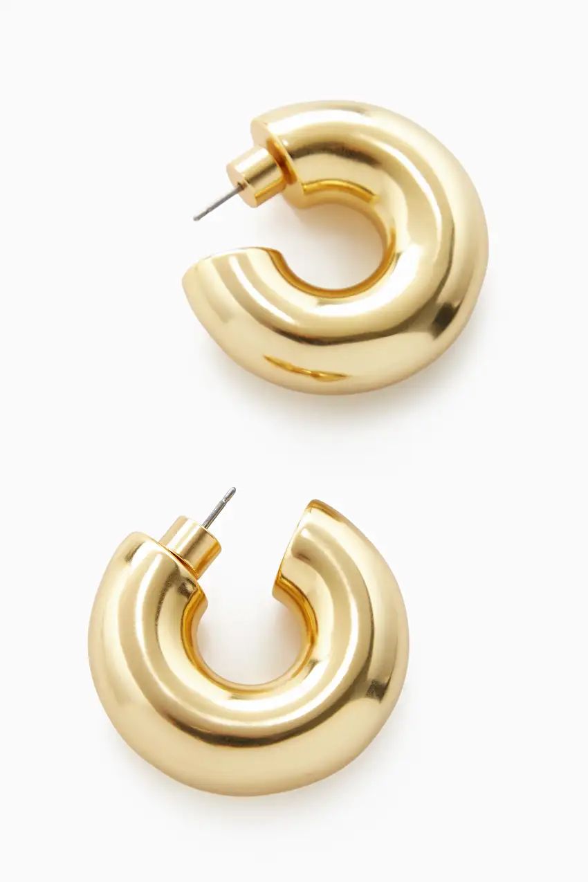 LARGE CHUNKY HOOP EARRINGS | COS UK