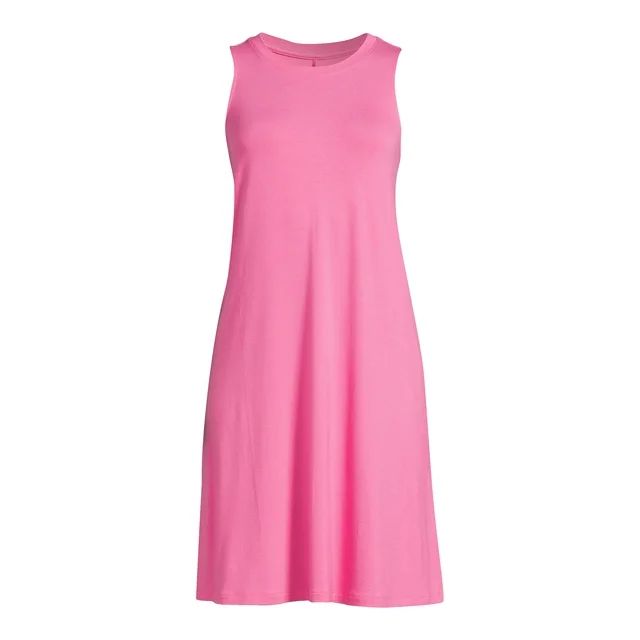 Time and Tru Women's Sleeveless Knit Swing Dress, Sizes XS-XXXL - Walmart.com | Walmart (US)