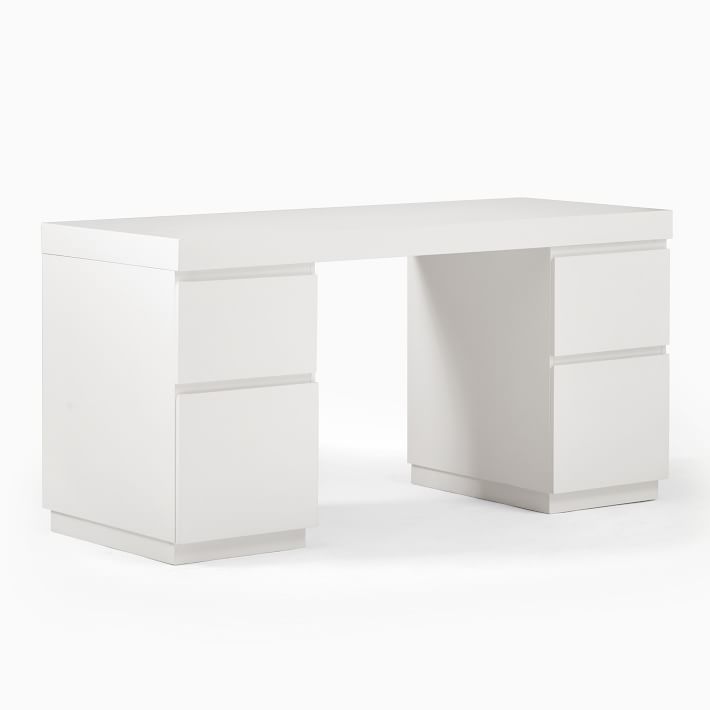 Parsons 2 File Cabinets & Desk Set (62") | West Elm (US)