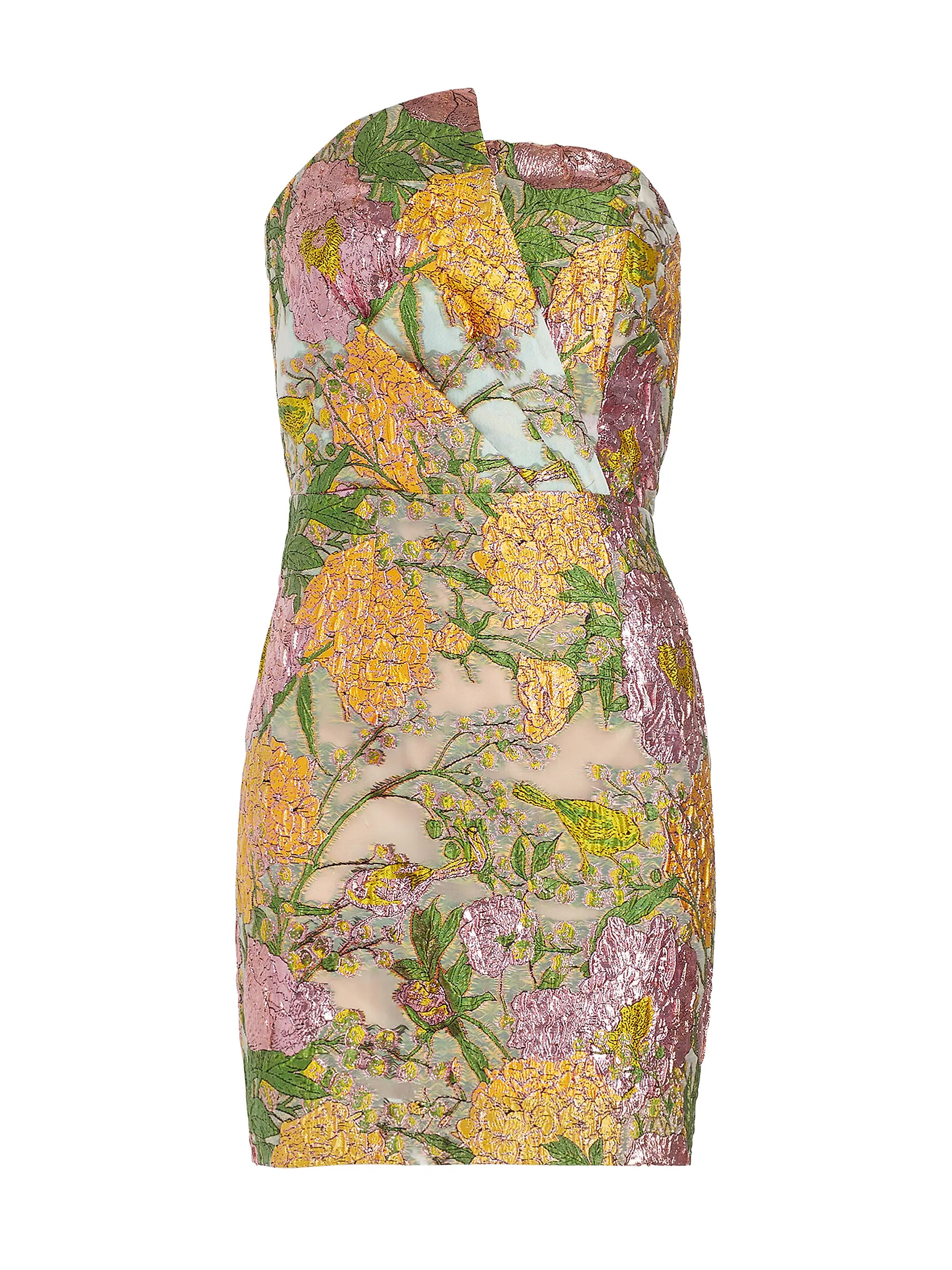 Patricia Floral Jacquard Minidress | Saks Fifth Avenue
